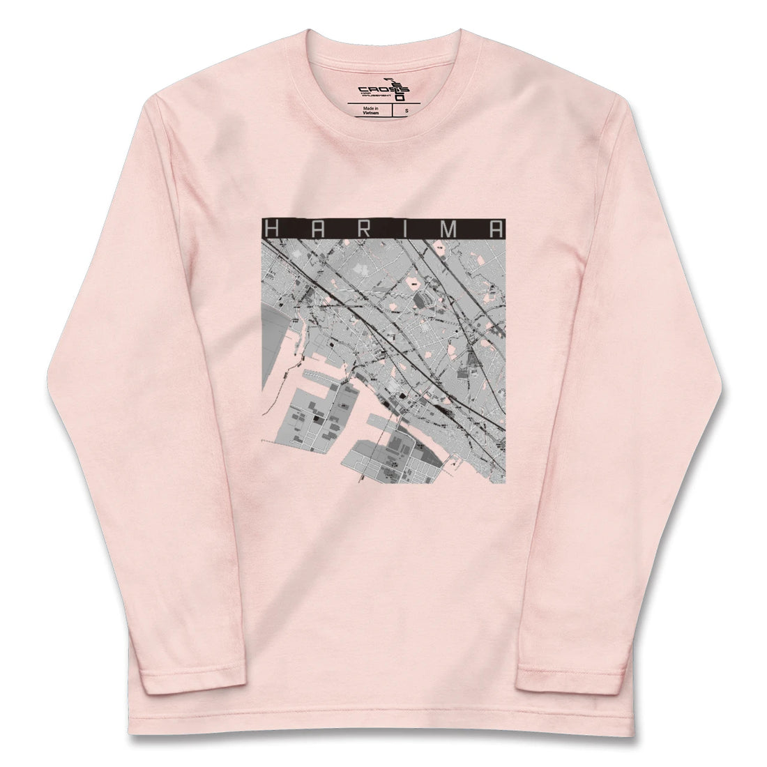 【播磨(兵庫県)】地図柄ロングスリーブTシャツ