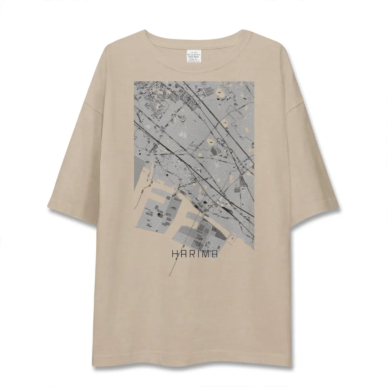 【播磨（兵庫県）】地図柄ビッグシルエットTシャツ