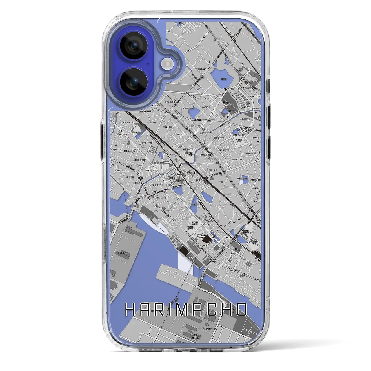 【播磨町（兵庫県）】地図柄iPhoneケース（MagSafeタイプ）