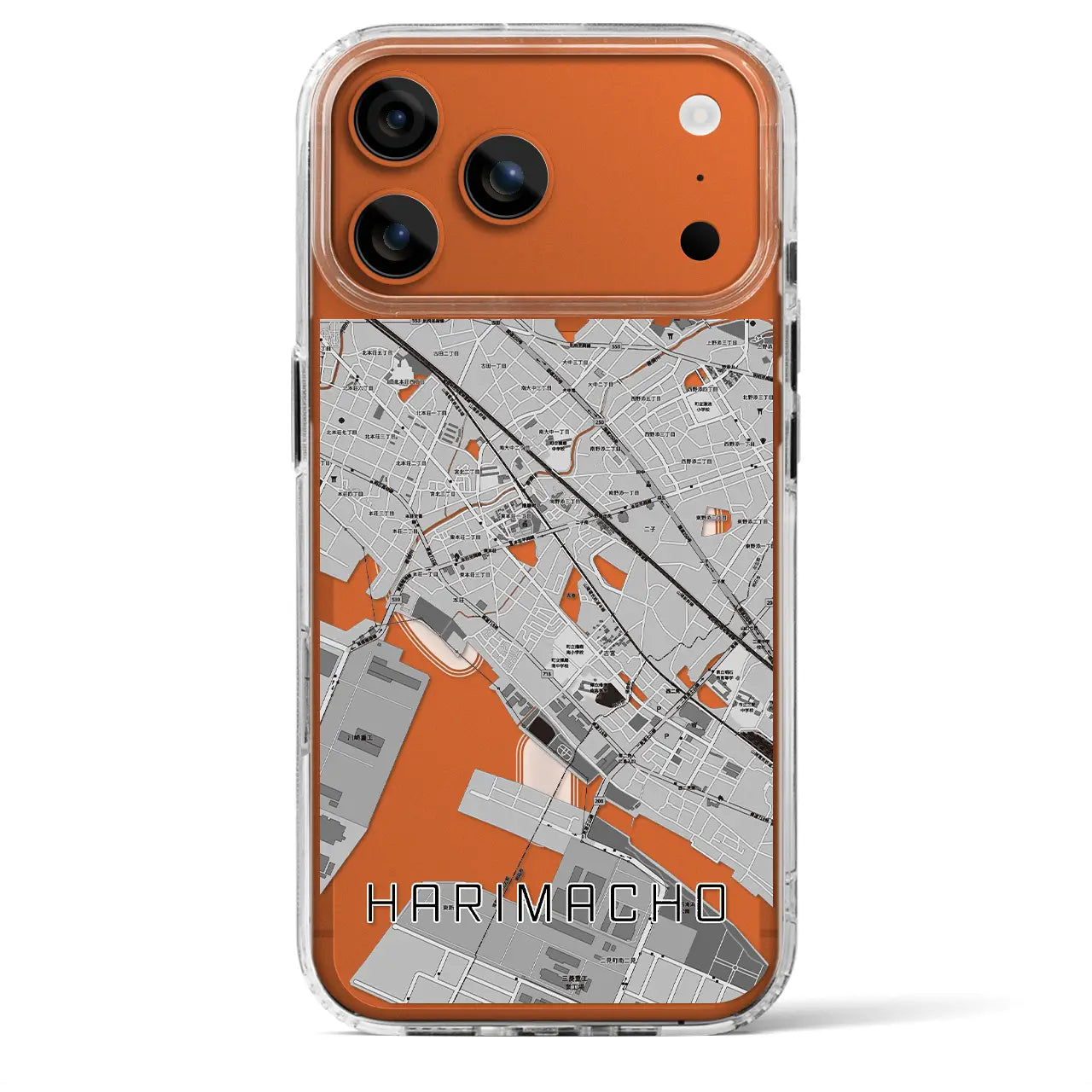 【播磨町（兵庫県）】地図柄iPhoneケース（MagSafeタイプ）