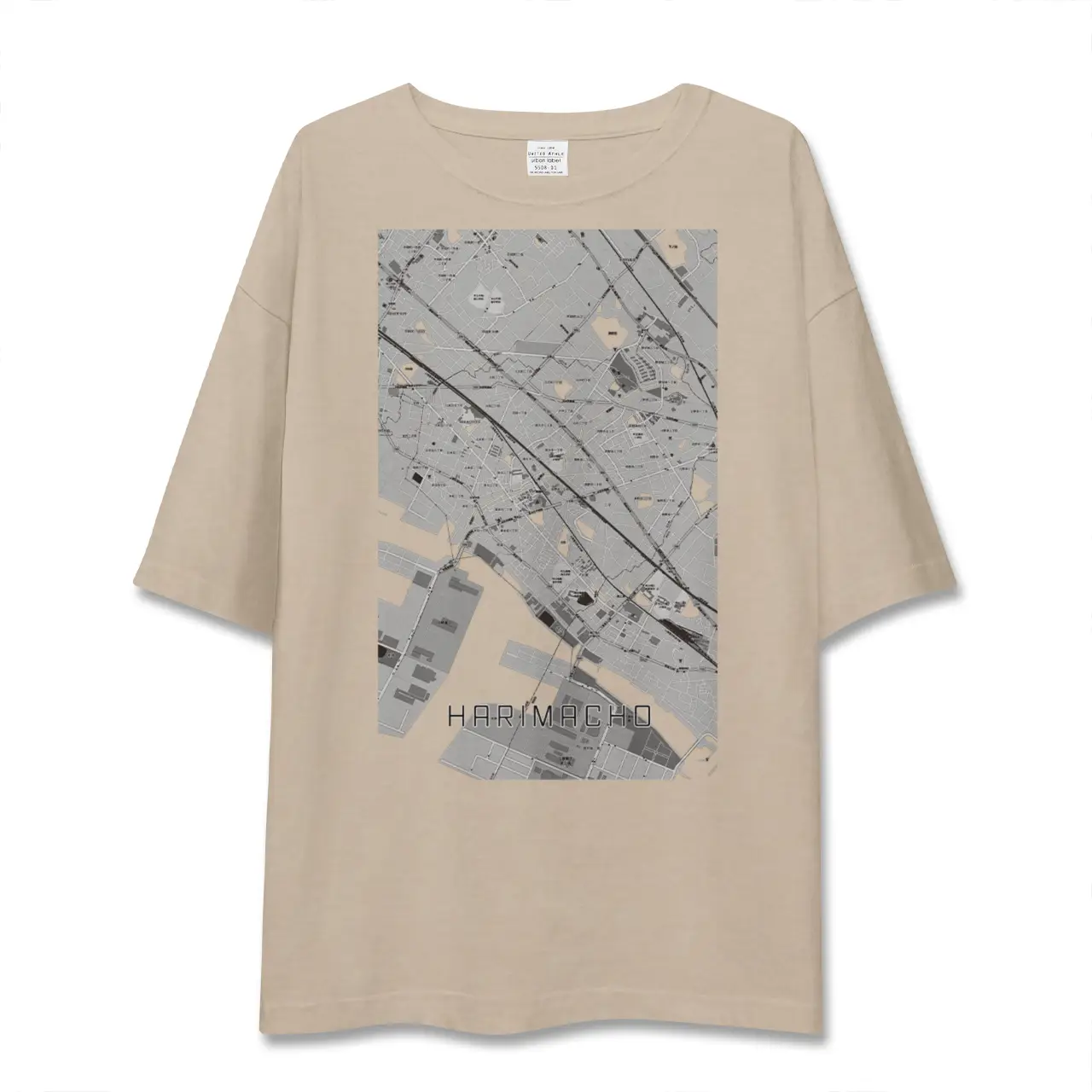 【播磨町（兵庫県）】地図柄ビッグシルエットTシャツ