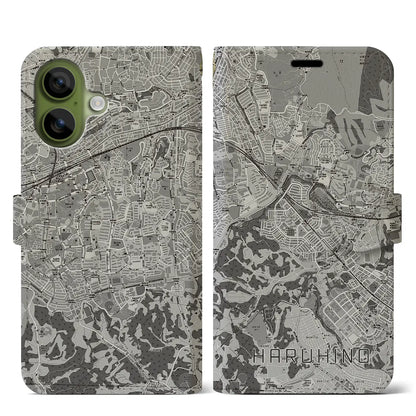 【はるひ野（神奈川県）】地図柄iPhoneケース（手帳タイプ）