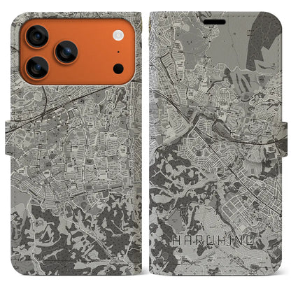 【はるひ野（神奈川県）】地図柄iPhoneケース（手帳タイプ）