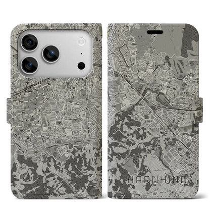 【はるひ野（神奈川県）】地図柄iPhoneケース（手帳タイプ）