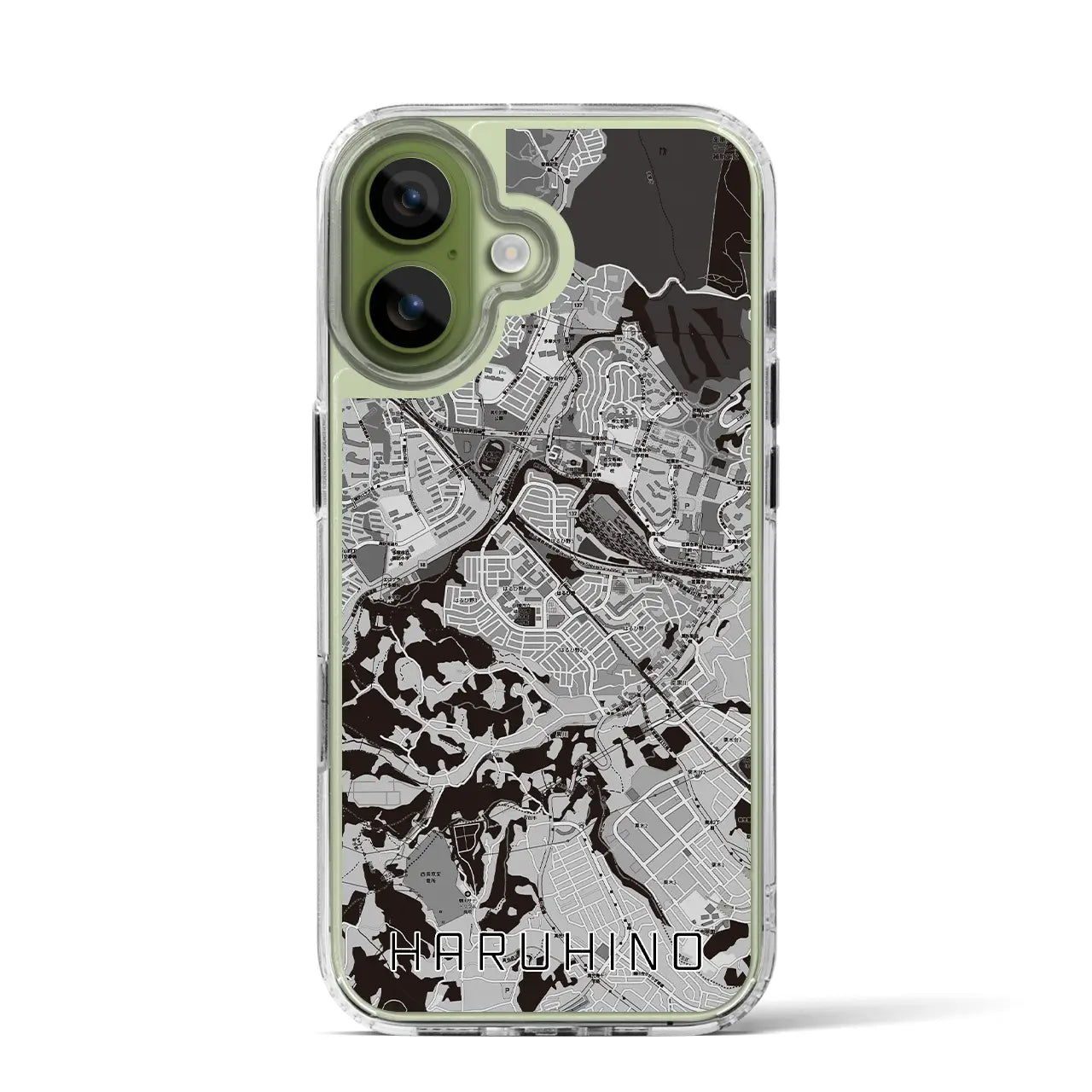 【はるひ野（神奈川県）】地図柄iPhoneケース（MagSafeタイプ）