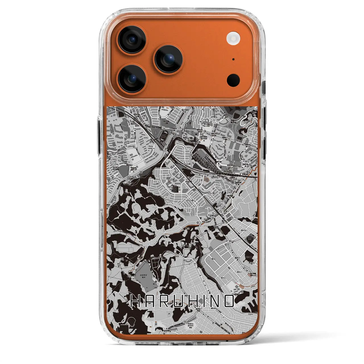 【はるひ野（神奈川県）】地図柄iPhoneケース（MagSafeタイプ）