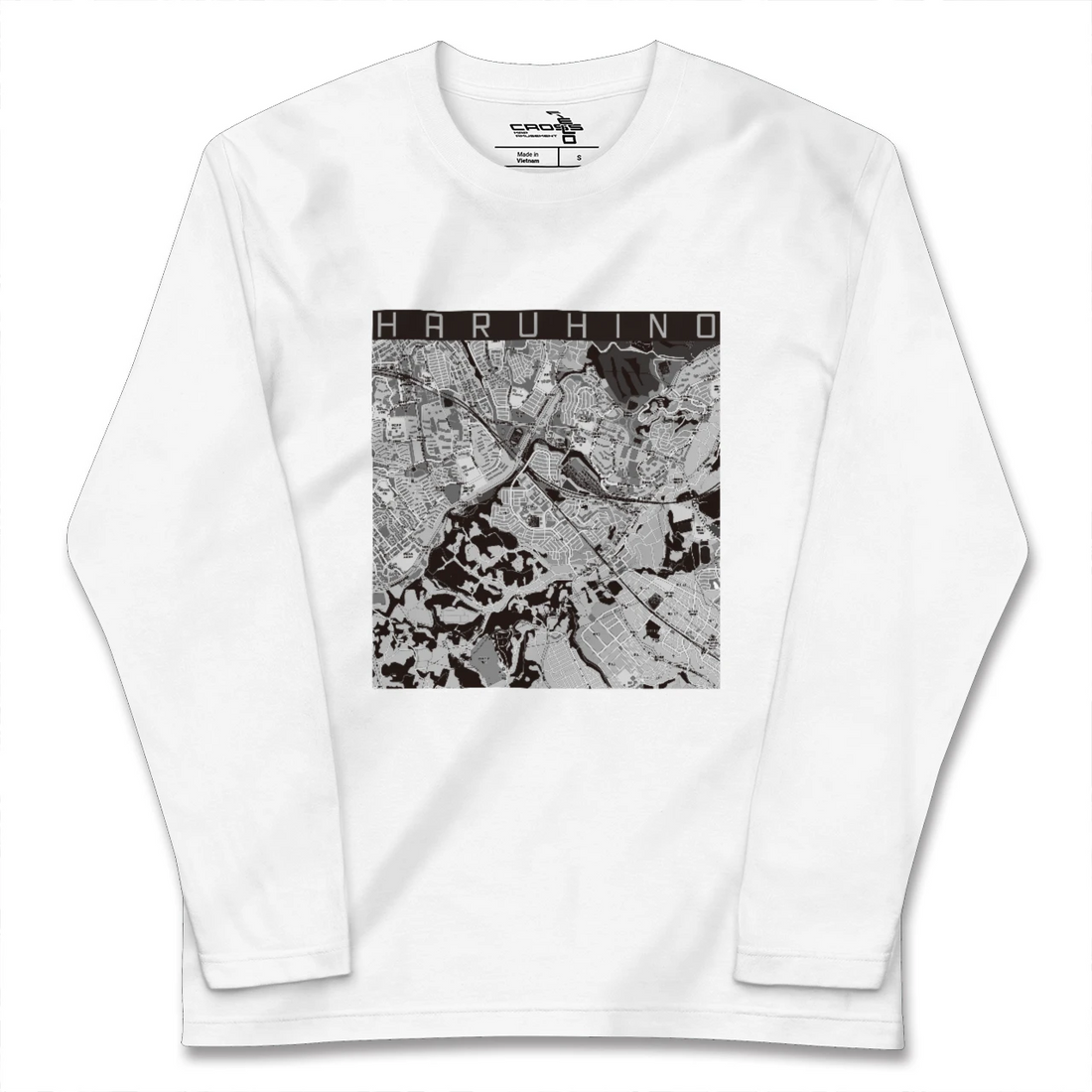 【はるひ野（神奈川県）】地図柄ロングスリーブTシャツ