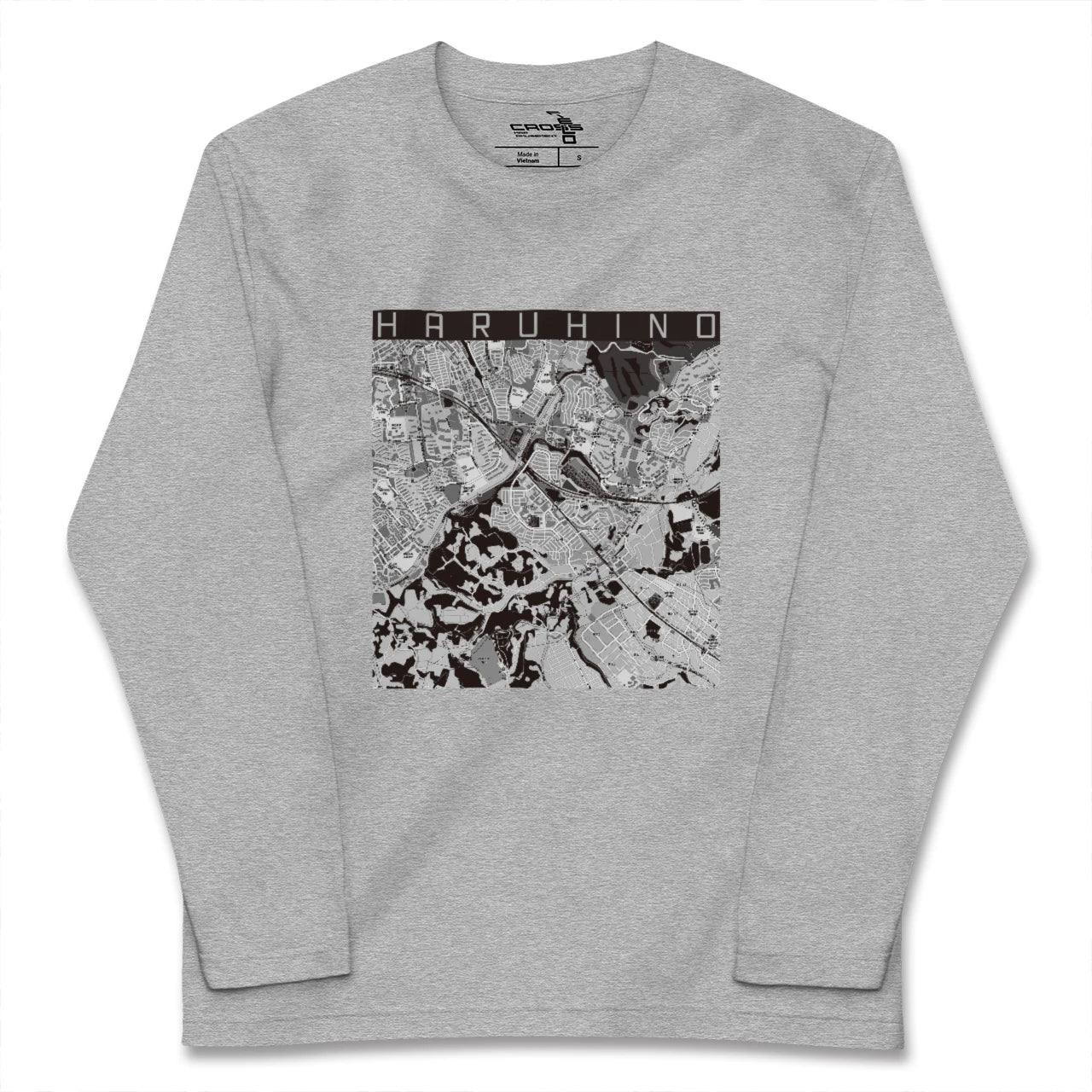 【はるひ野（神奈川県）】地図柄ロングスリーブTシャツ
