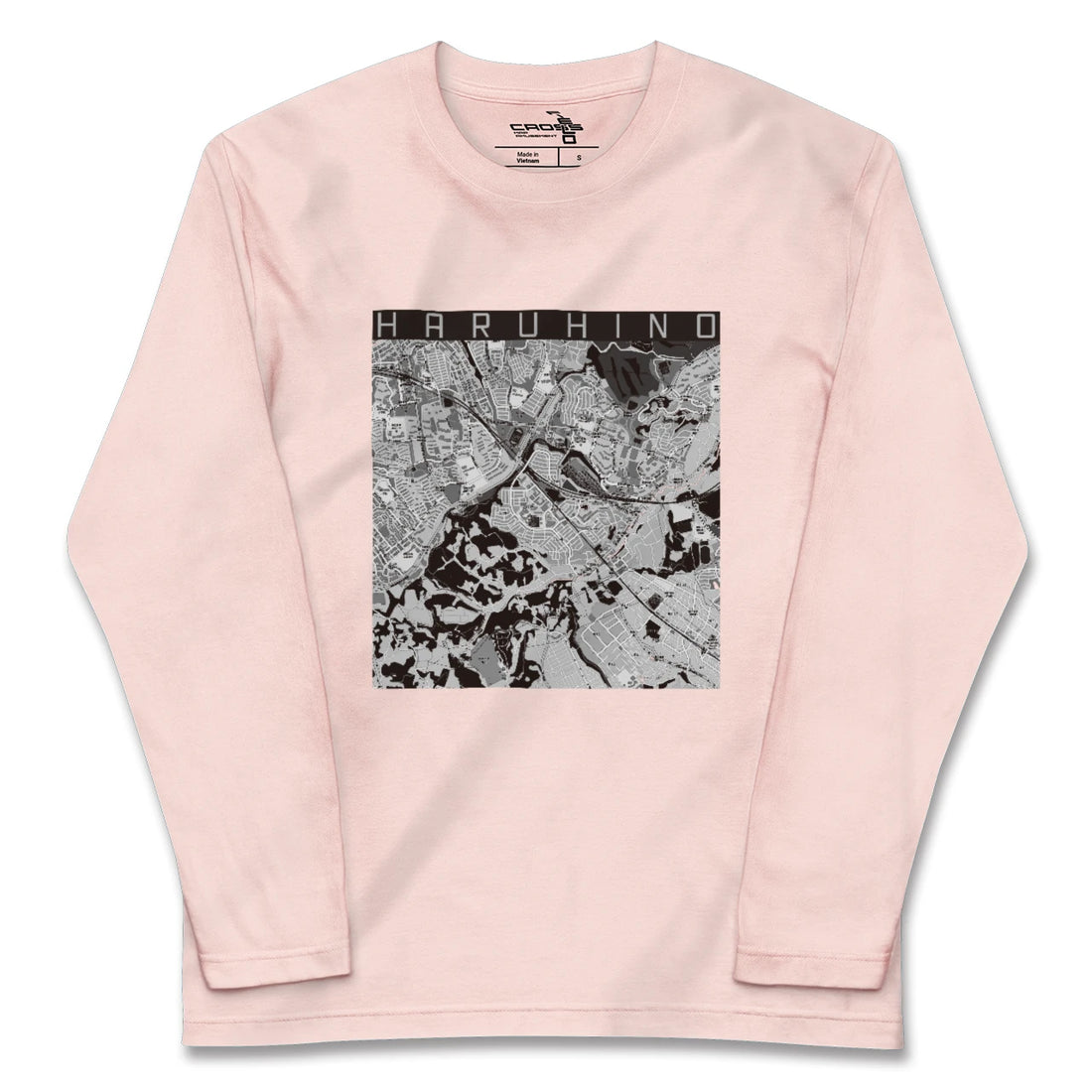 【はるひ野（神奈川県）】地図柄ロングスリーブTシャツ