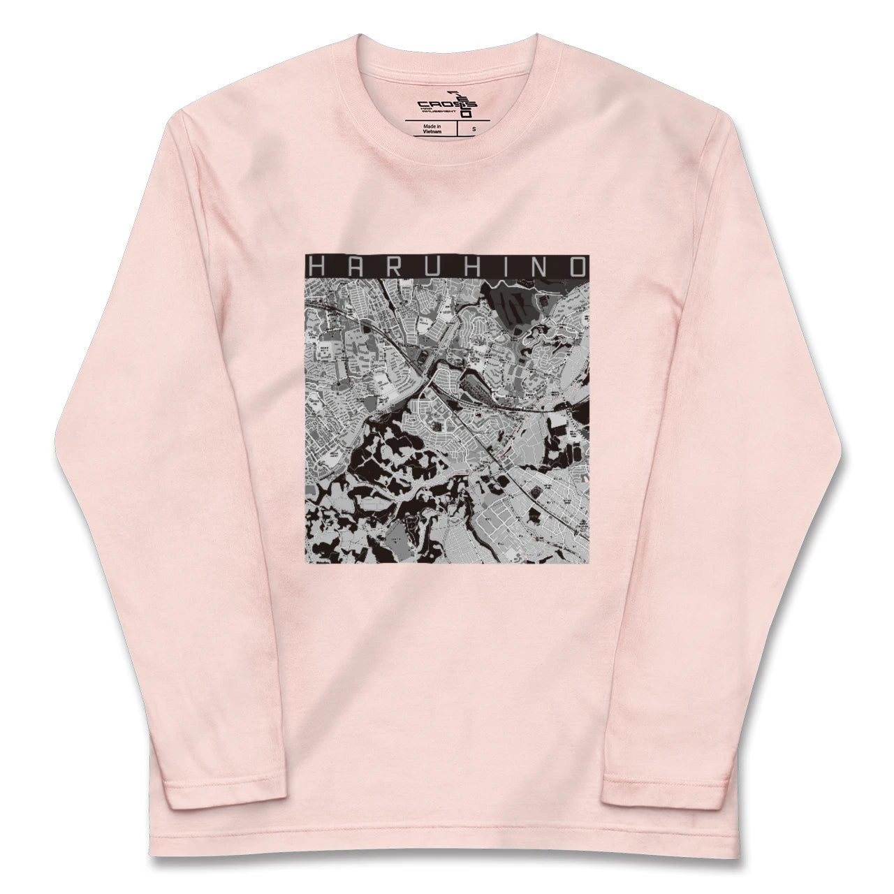 【はるひ野（神奈川県）】地図柄ロングスリーブTシャツ