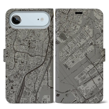 【晴海（東京都）】地図柄iPhoneケース（手帳タイプ）