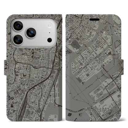 【晴海（東京都）】地図柄iPhoneケース（手帳タイプ）