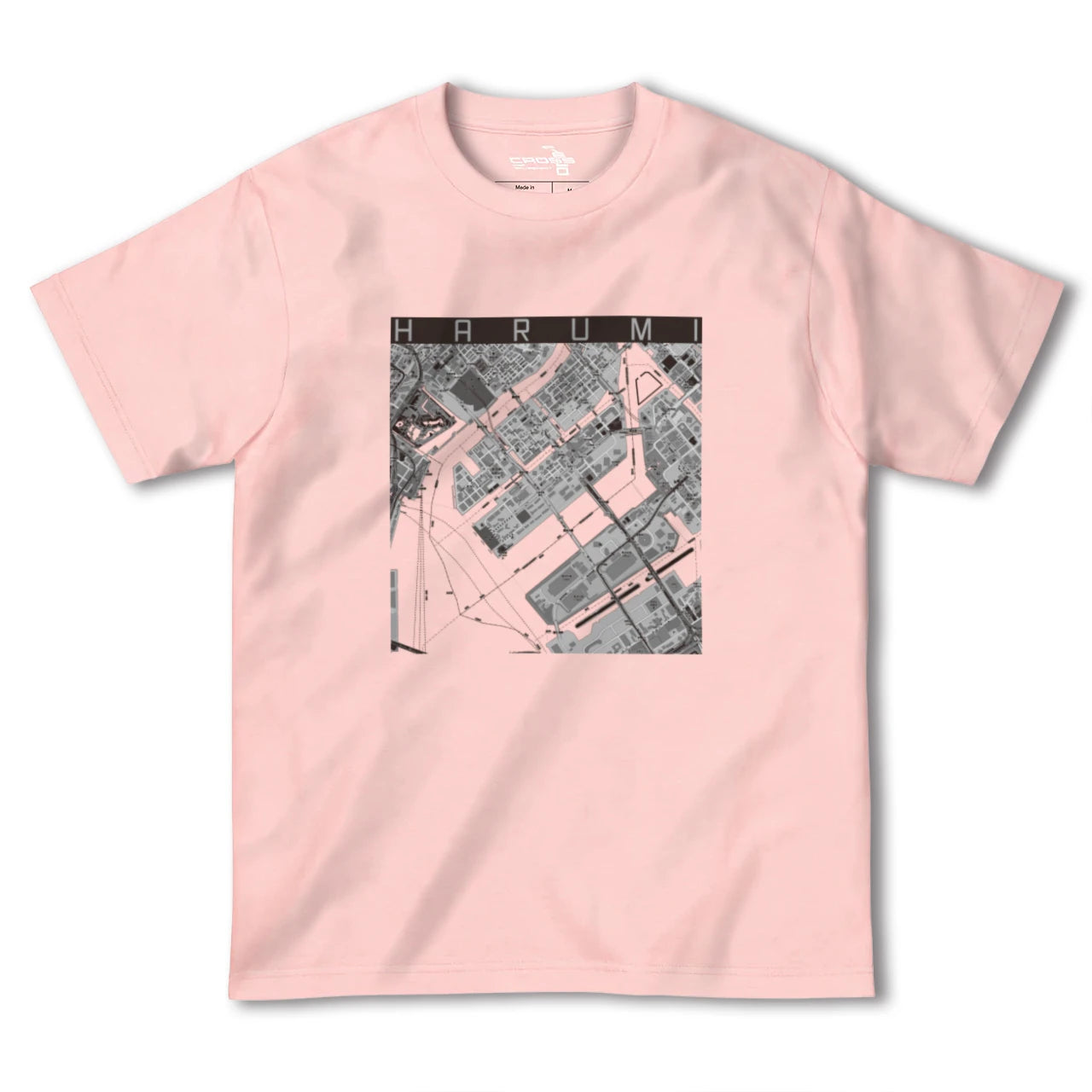 【晴海（東京都）】地図柄ヘビーウェイトTシャツ