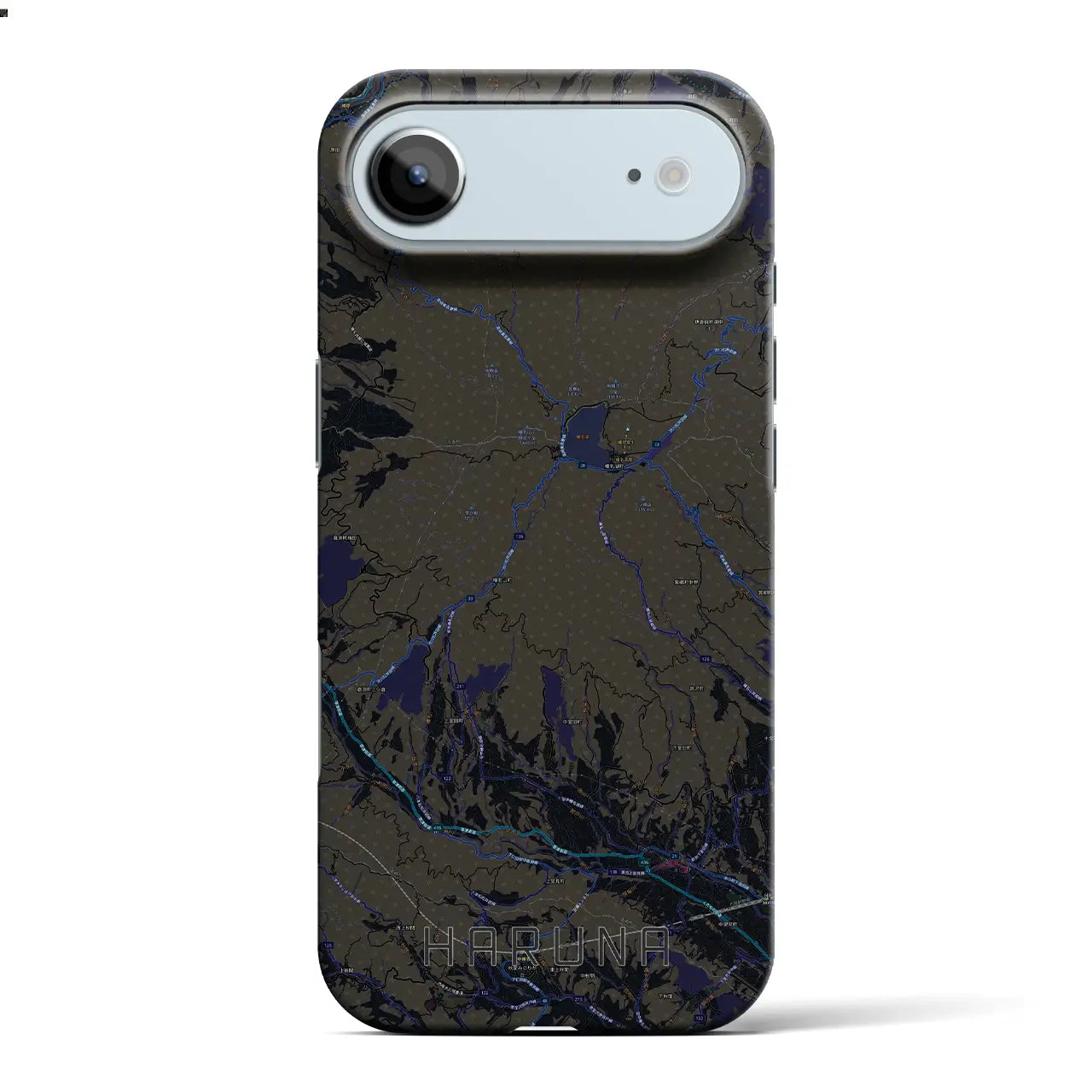 【榛名（群馬県）】地図柄iPhoneケース（バックカバータイプ）