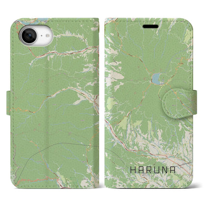 【榛名（群馬県）】地図柄iPhoneケース（手帳タイプ）