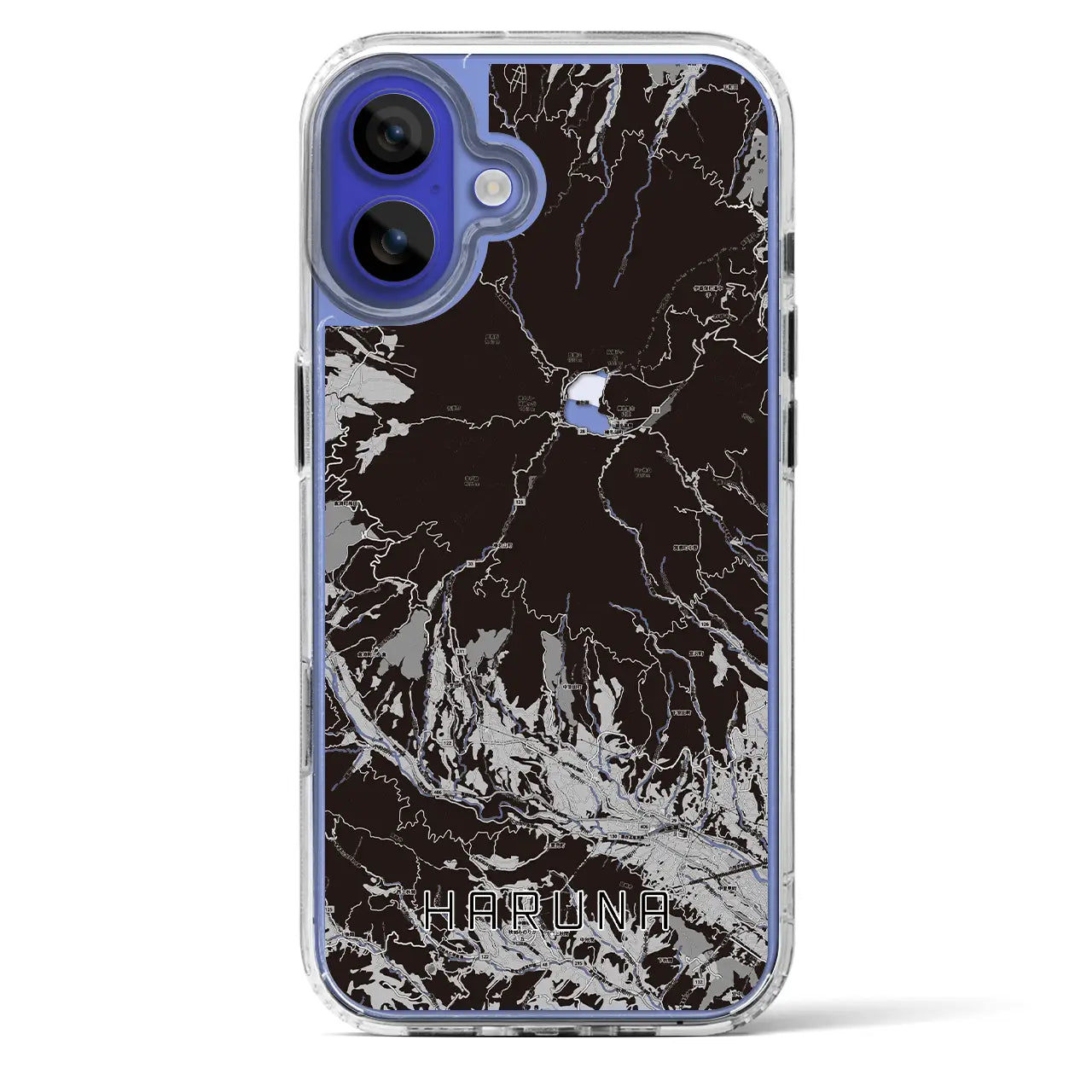 【榛名（群馬県）】地図柄iPhoneケース（MagSafeタイプ）