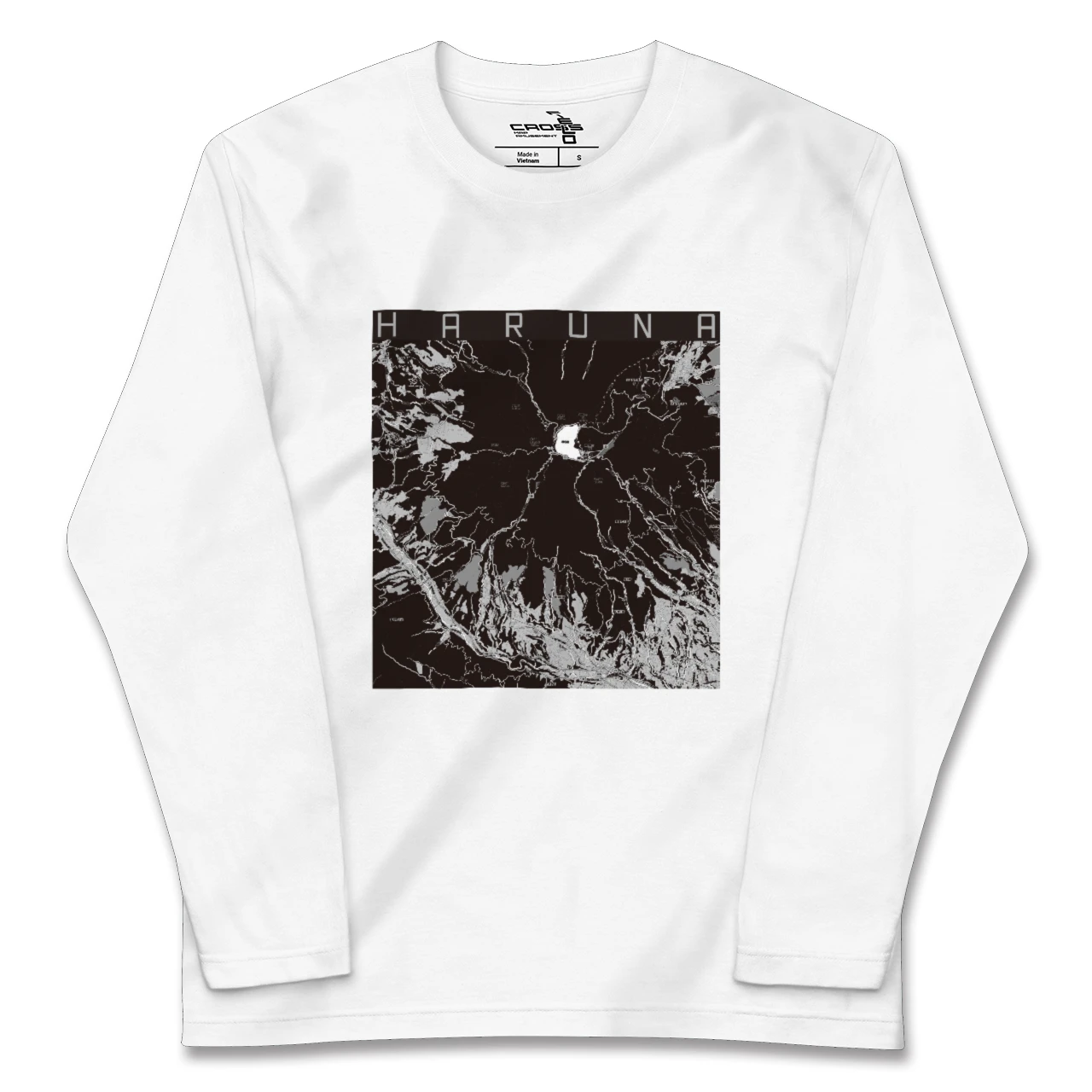 【榛名（群馬県）】地図柄ロングスリーブTシャツ