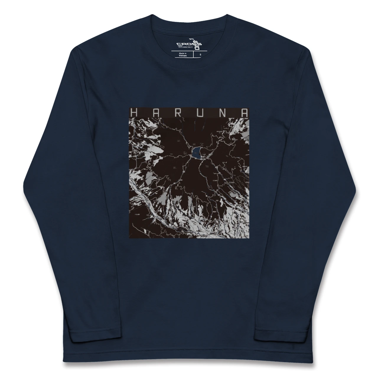【榛名（群馬県）】地図柄ロングスリーブTシャツ