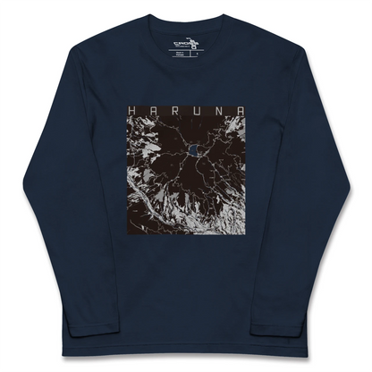【榛名（群馬県）】地図柄ロングスリーブTシャツ