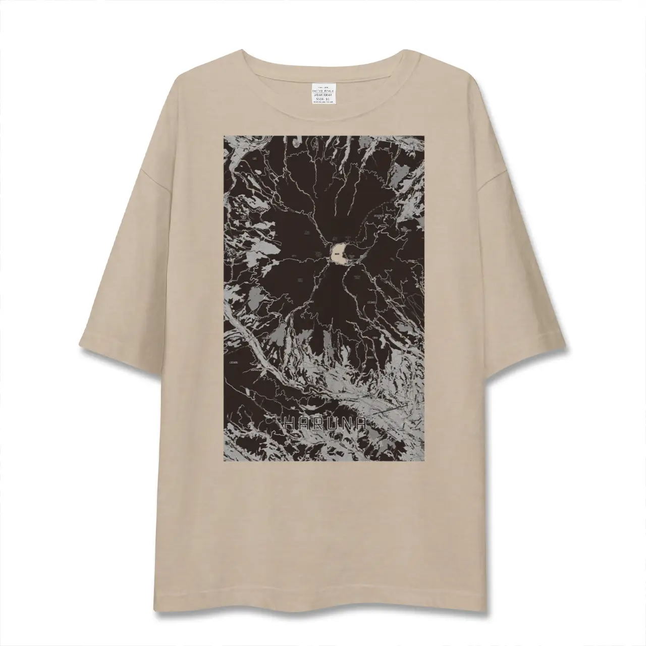 【榛名（群馬県）】地図柄ビッグシルエットTシャツ