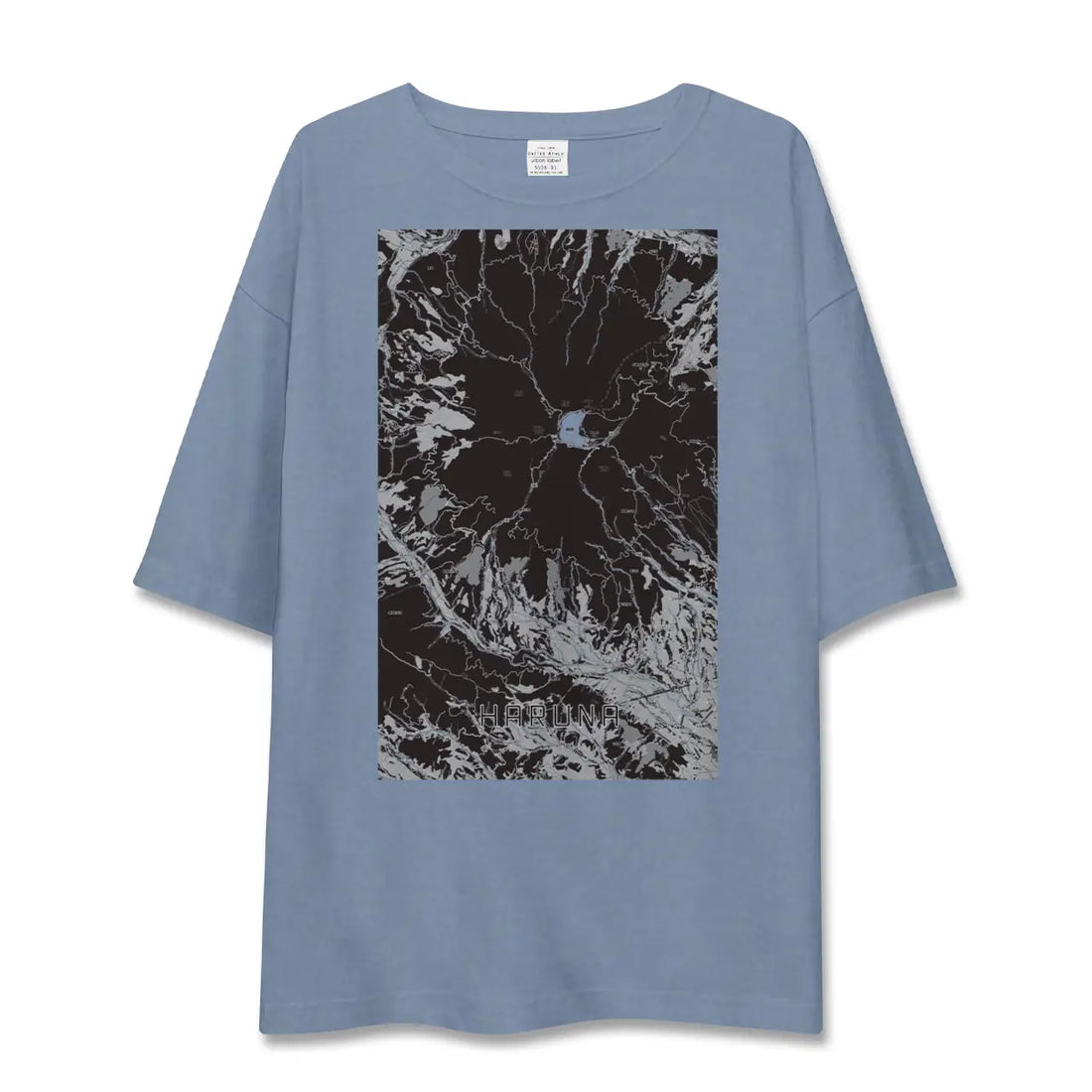【榛名（群馬県）】地図柄ビッグシルエットTシャツ