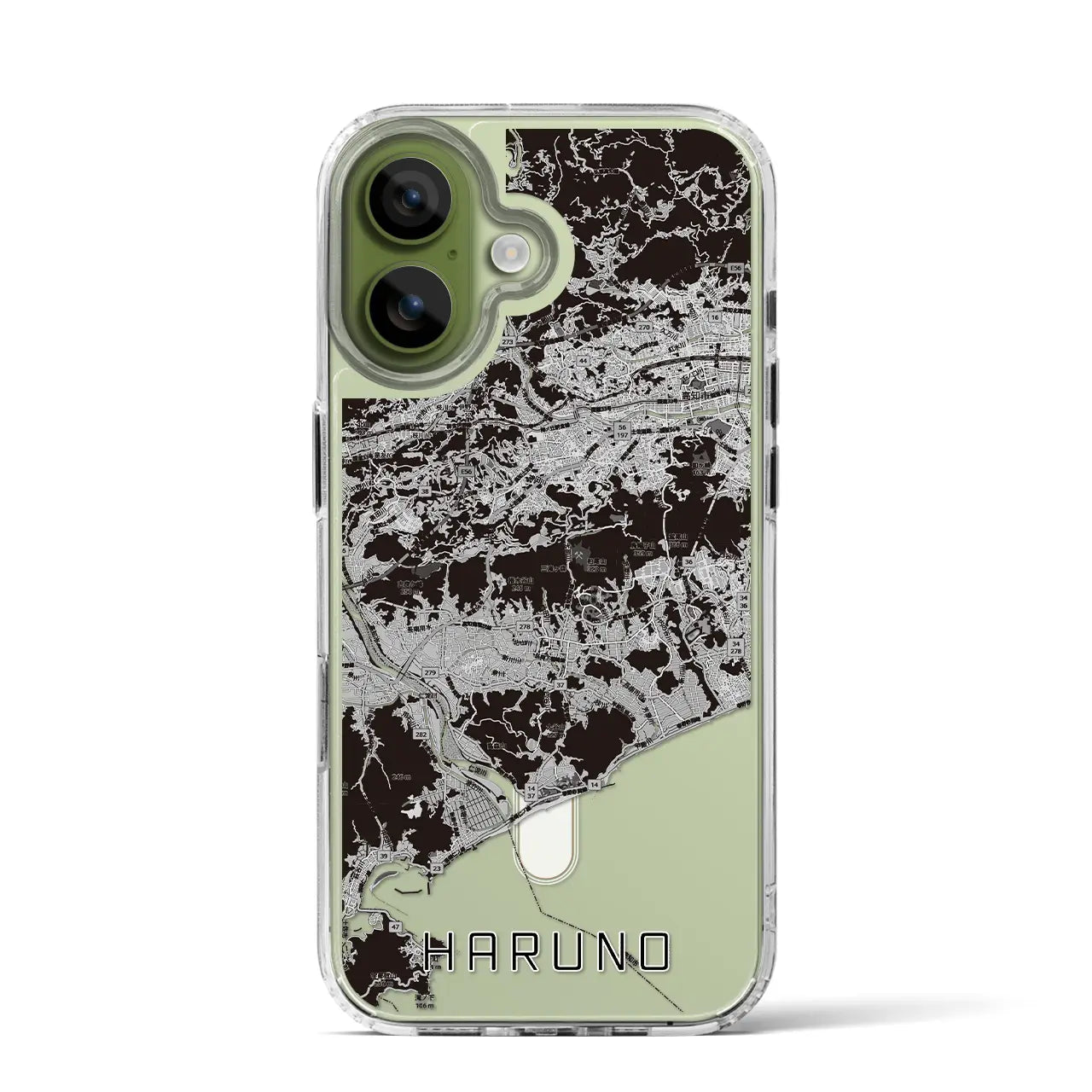 【春野（高知県）】地図柄iPhoneケース（MagSafeタイプ）