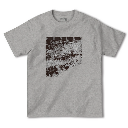 【春野（高知県）】地図柄ヘビーウェイトTシャツ