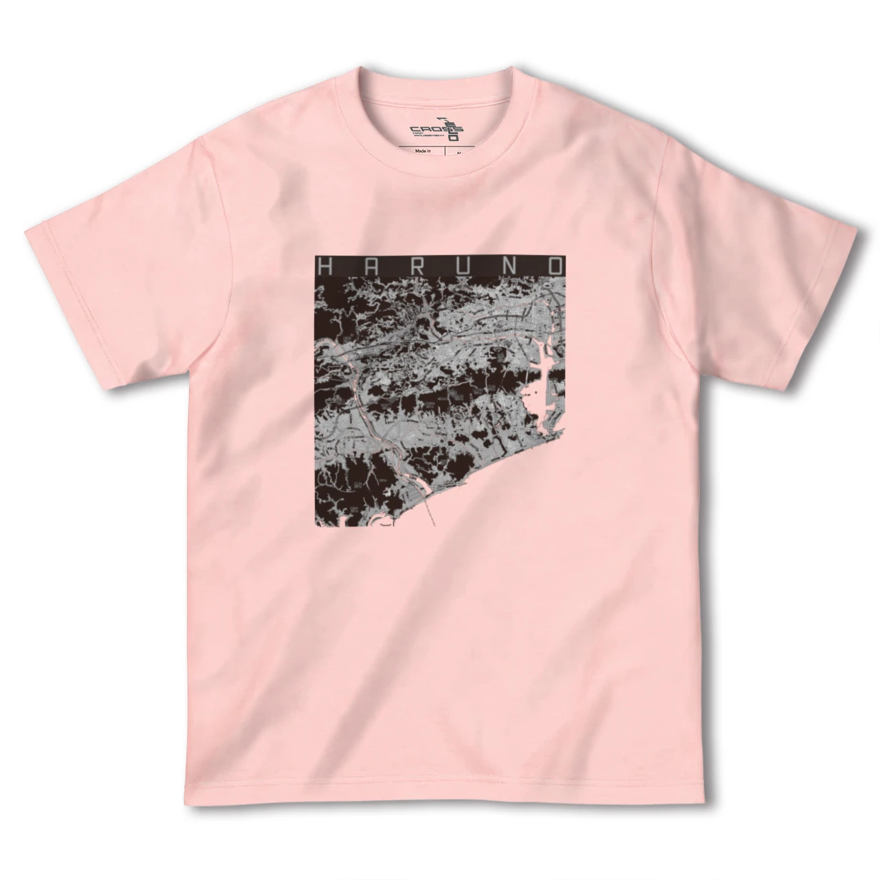 【春野（高知県）】地図柄ヘビーウェイトTシャツ
