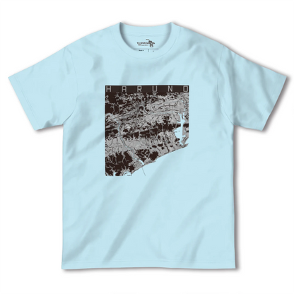 【春野（高知県）】地図柄ヘビーウェイトTシャツ