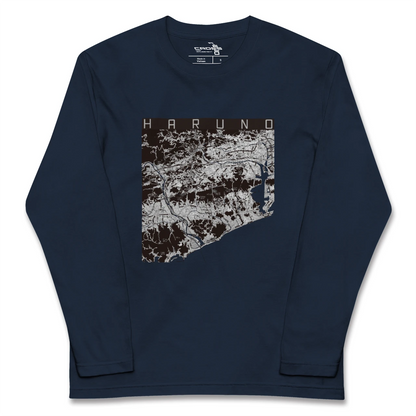 【春野（高知県）】地図柄ロングスリーブTシャツ
