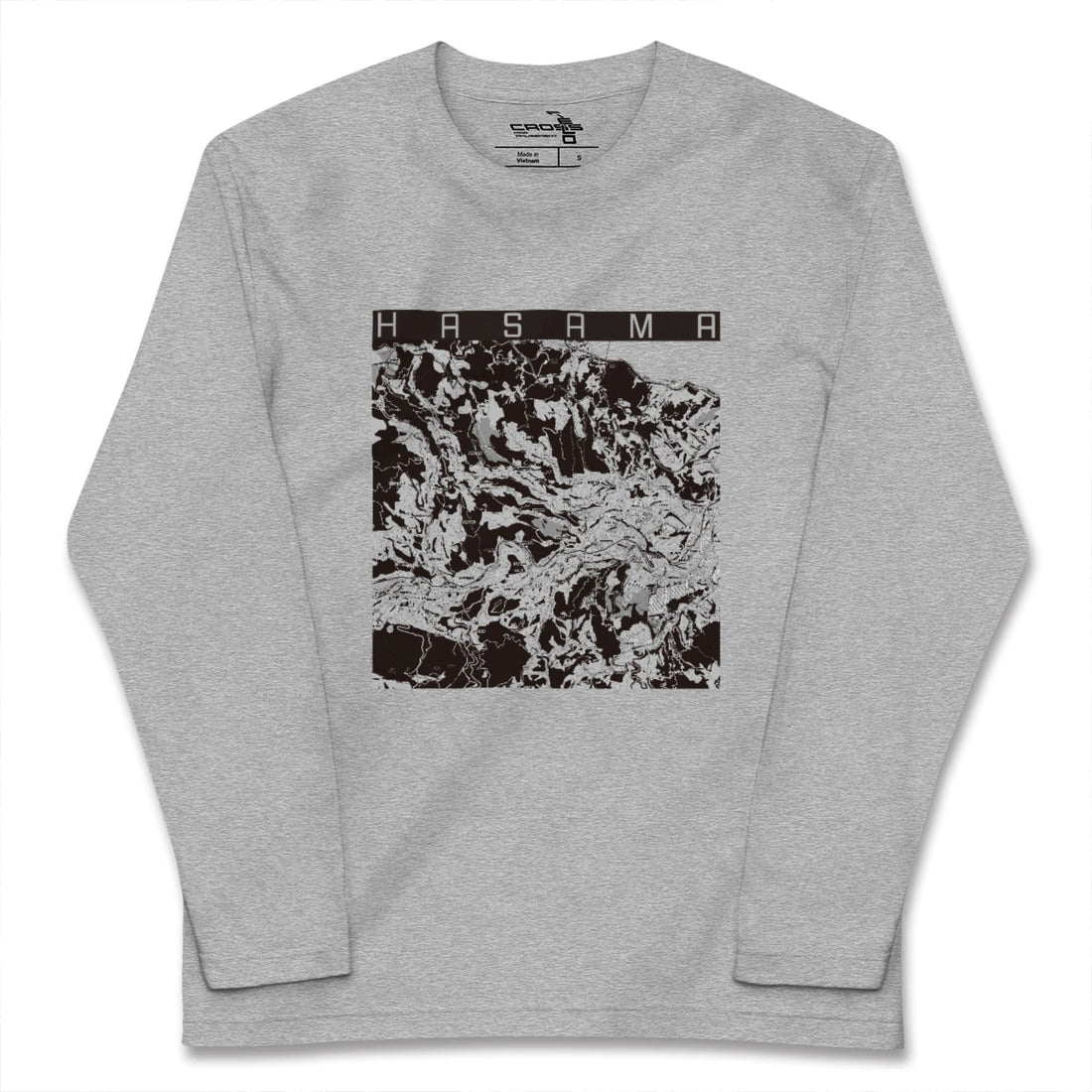 【挾間（大分県）】地図柄ロングスリーブTシャツ