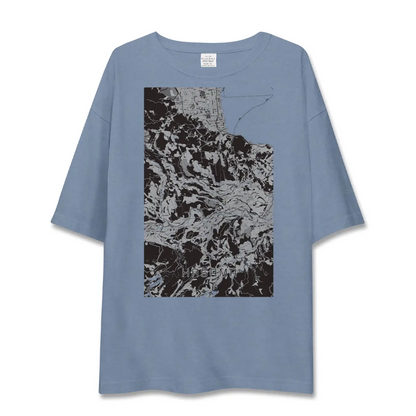 【挾間（大分県）】地図柄ビッグシルエットTシャツ