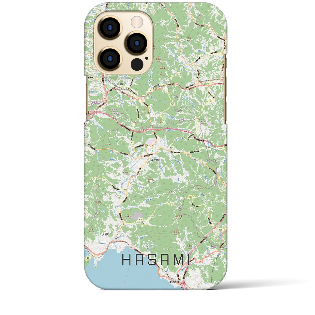 【波佐見（長崎県）】地図柄iPhoneケース（バックカバータイプ）