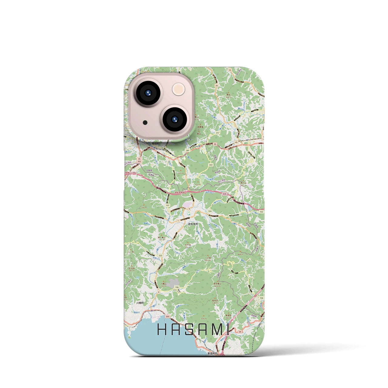 【波佐見（長崎県）】地図柄iPhoneケース（バックカバータイプ）