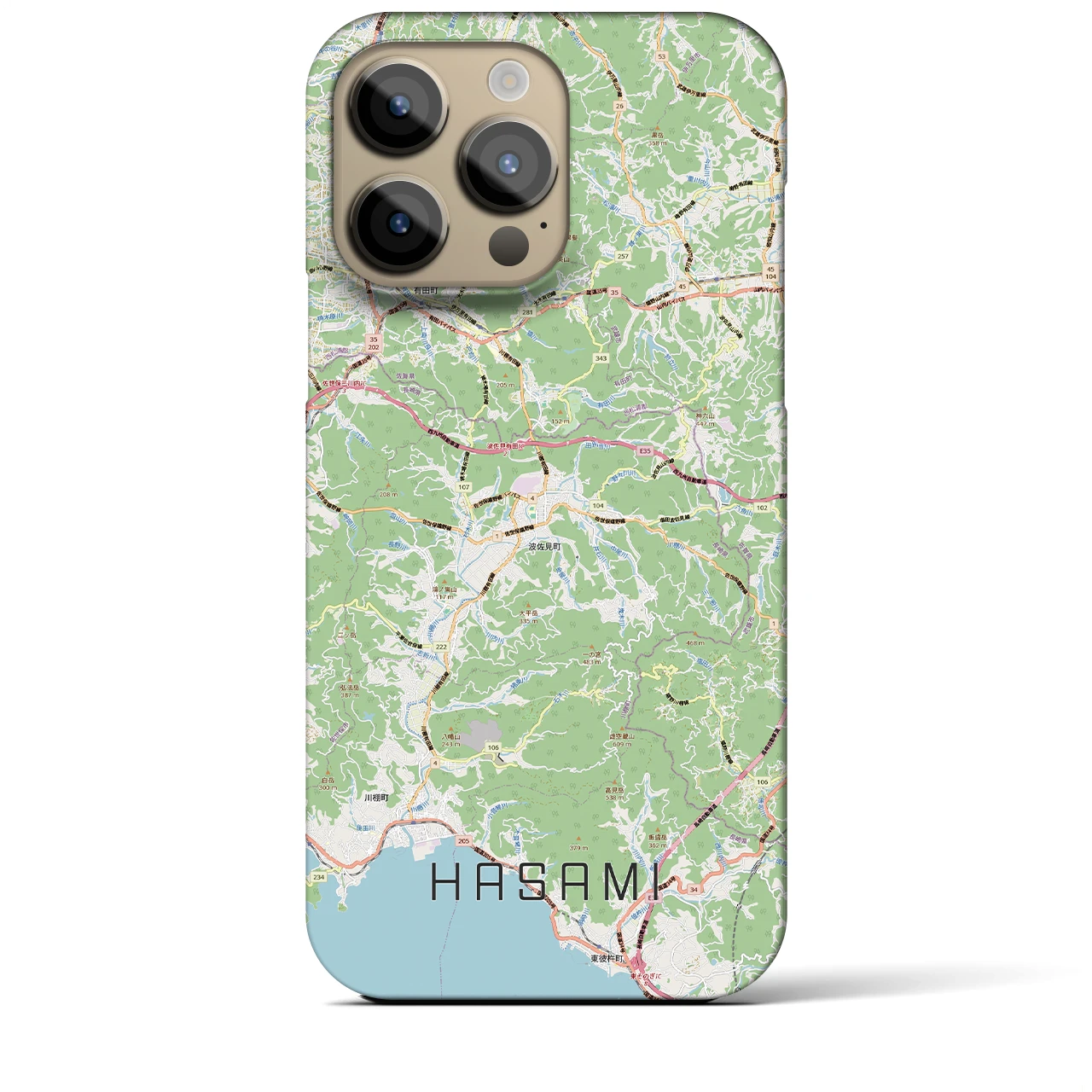 【波佐見（長崎県）】地図柄iPhoneケース（バックカバータイプ）