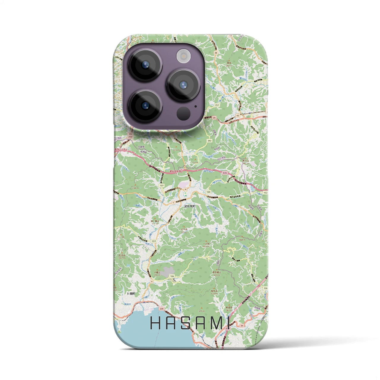 【波佐見（長崎県）】地図柄iPhoneケース（バックカバータイプ）