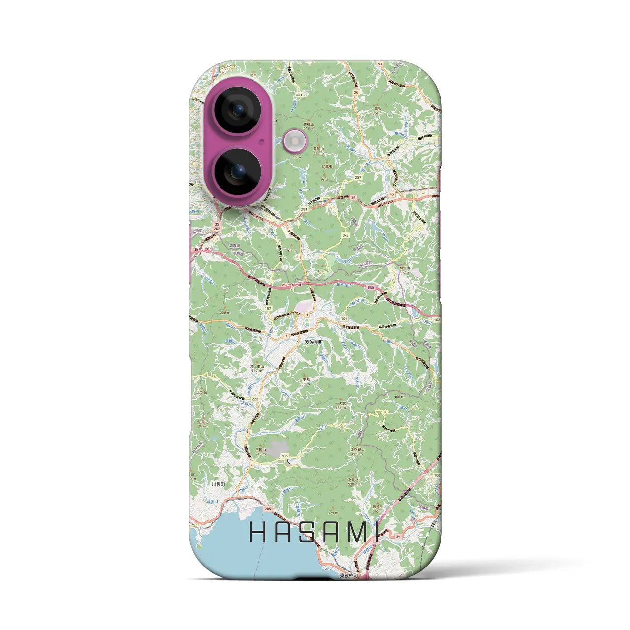 【波佐見（長崎県）】地図柄iPhoneケース（バックカバータイプ）