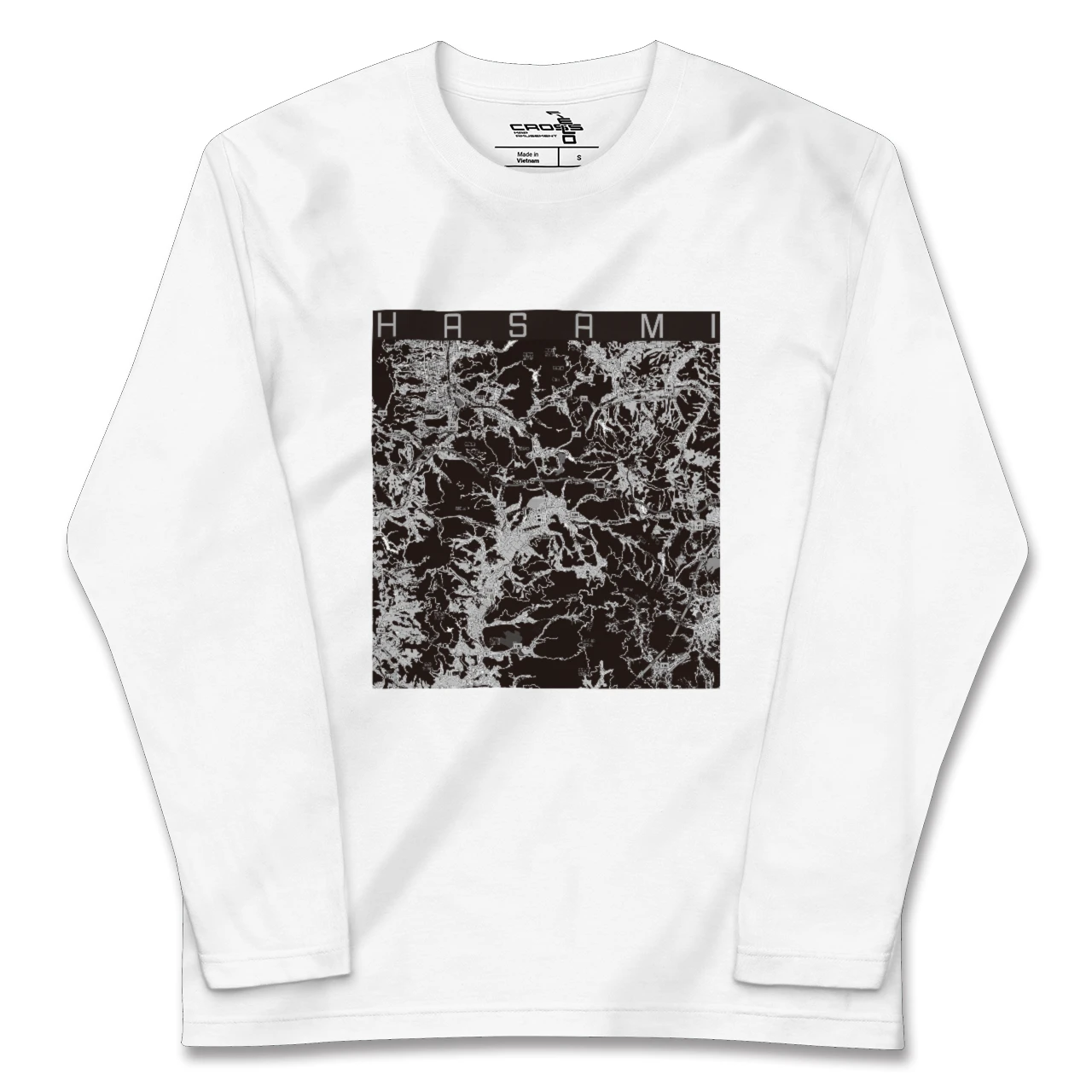【波佐見（長崎県）】地図柄ロングスリーブTシャツ