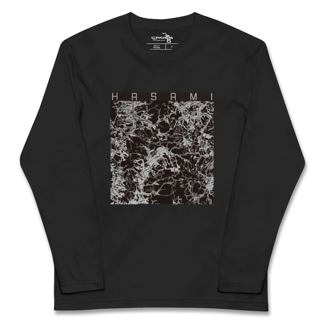 【波佐見（長崎県）】地図柄ロングスリーブTシャツ