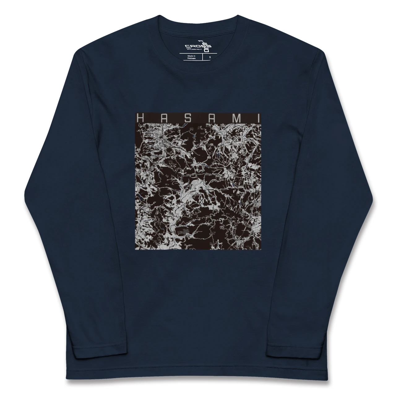 【波佐見（長崎県）】地図柄ロングスリーブTシャツ