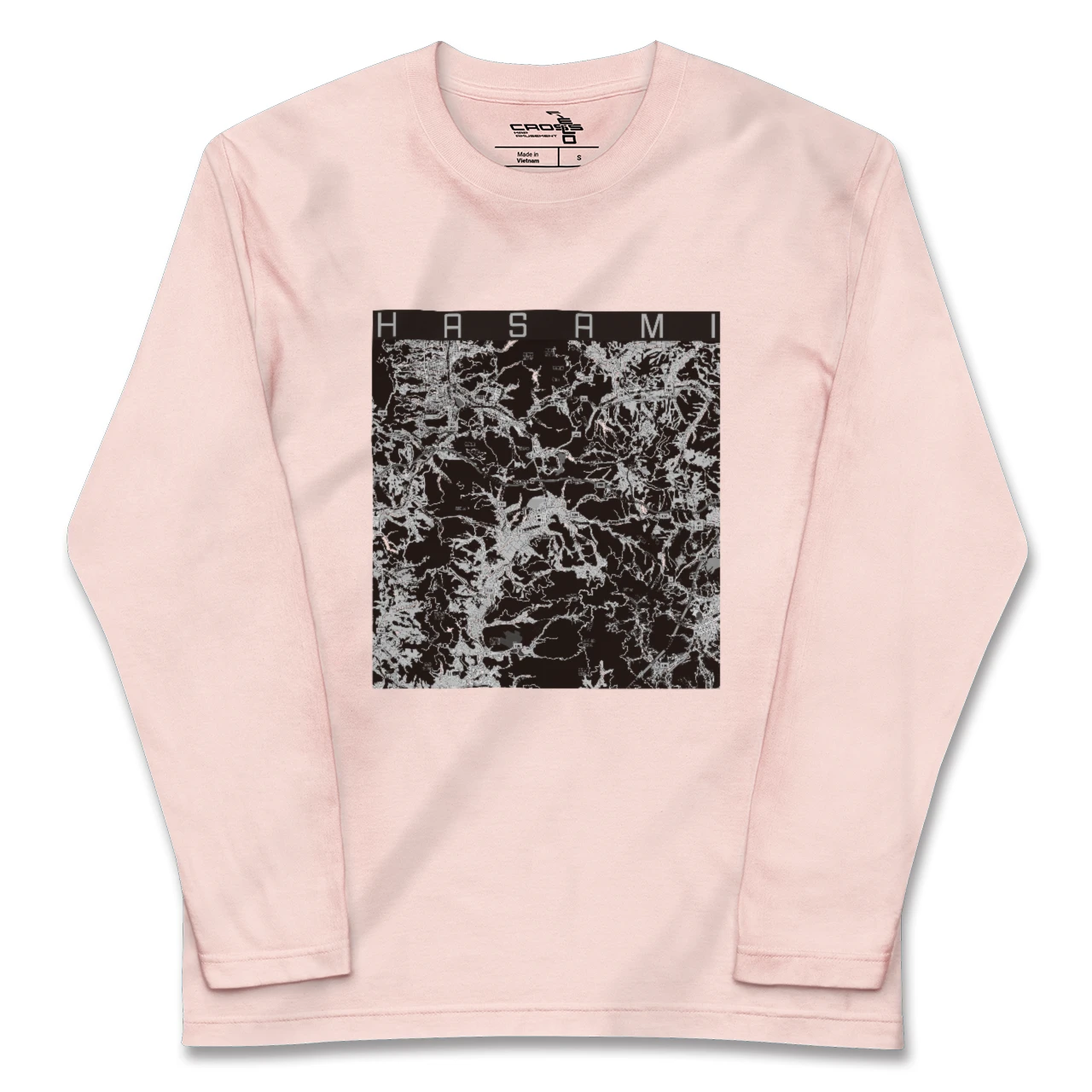 【波佐見（長崎県）】地図柄ロングスリーブTシャツ
