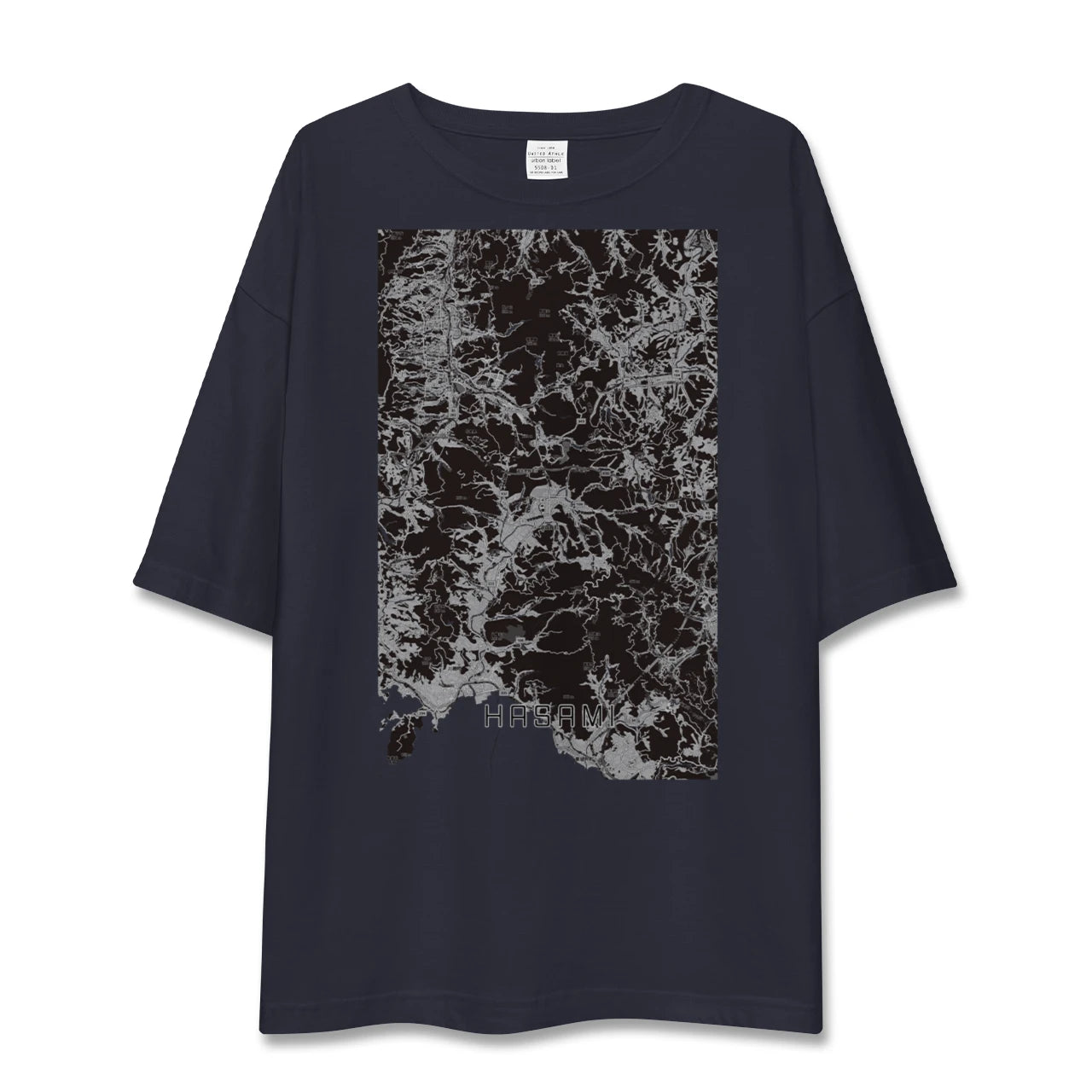 【波佐見（長崎県）】地図柄ビッグシルエットTシャツ