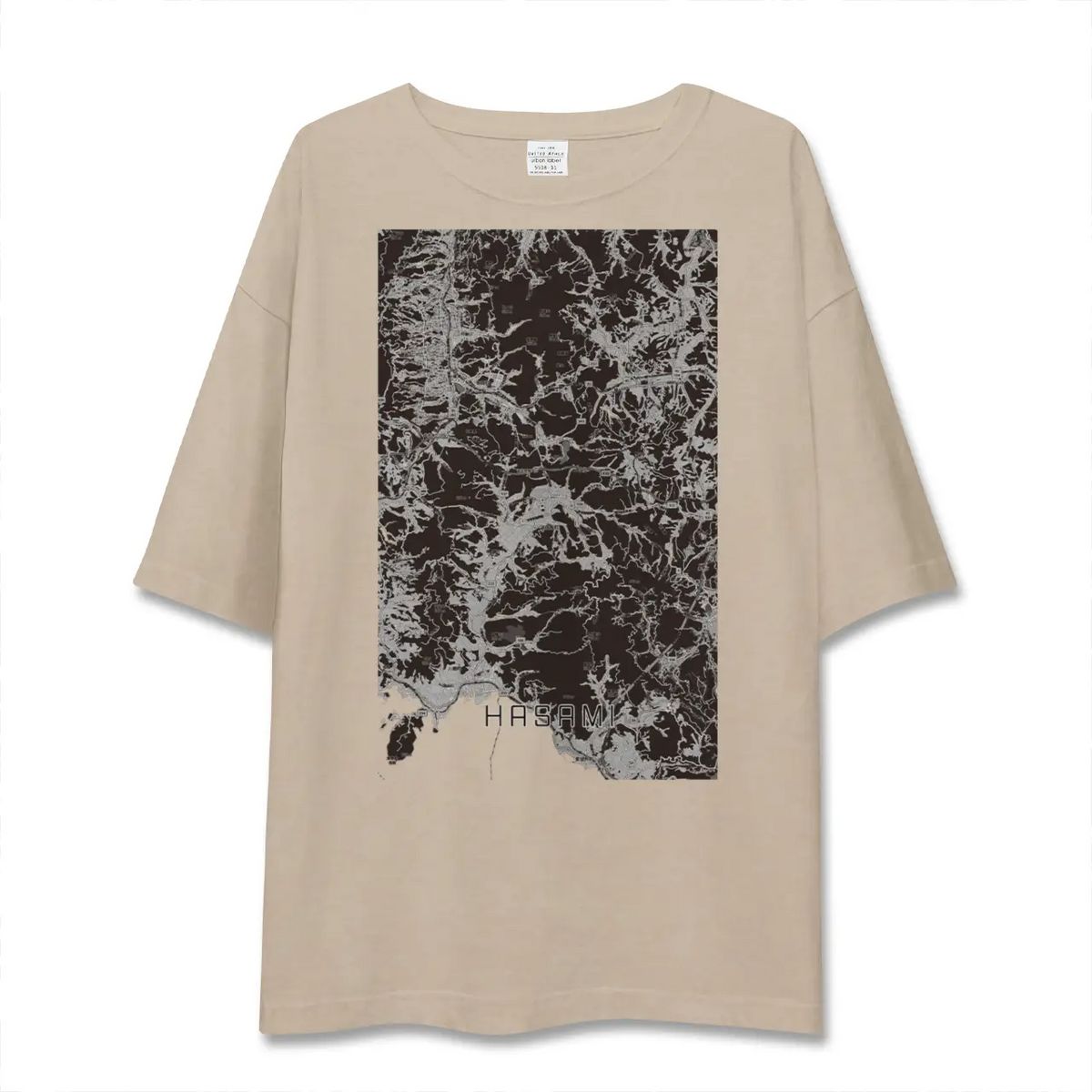 【波佐見（長崎県）】地図柄ビッグシルエットTシャツ