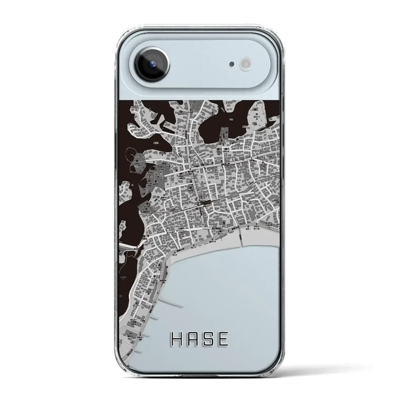 【長谷（神奈川県）】地図柄iPhoneケース（クリアタイプ）