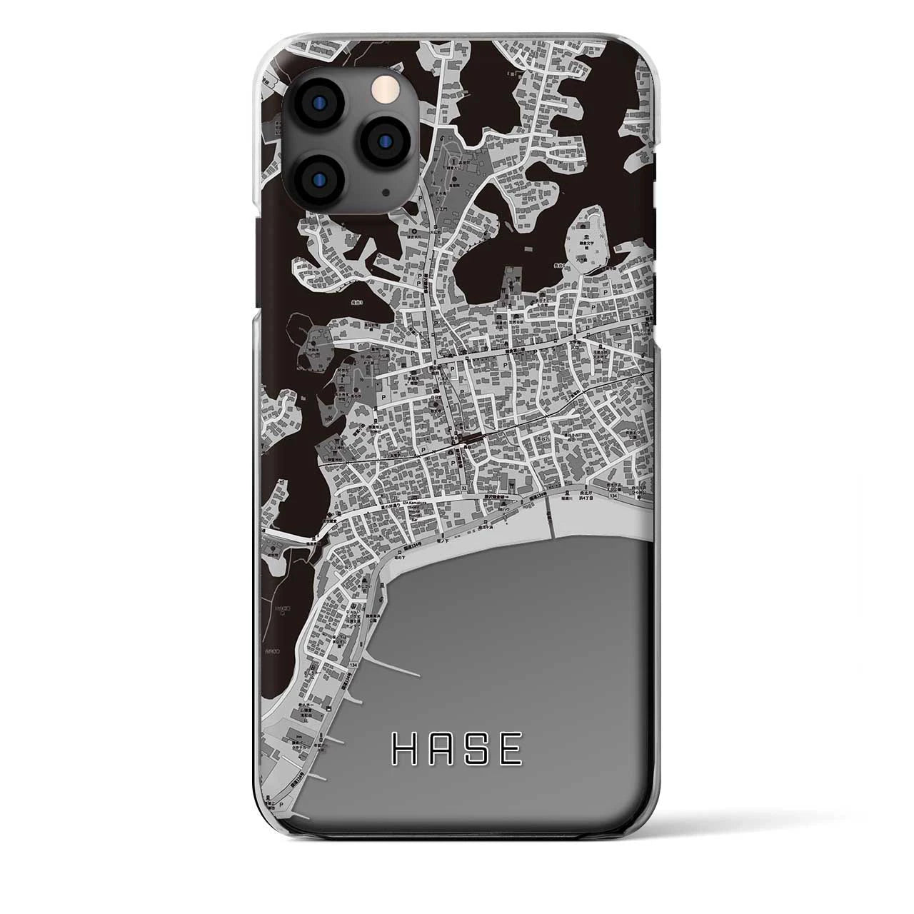 【長谷（神奈川県）】地図柄iPhoneケース（クリアタイプ）