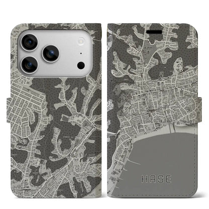 【長谷（神奈川県）】地図柄iPhoneケース（手帳タイプ）