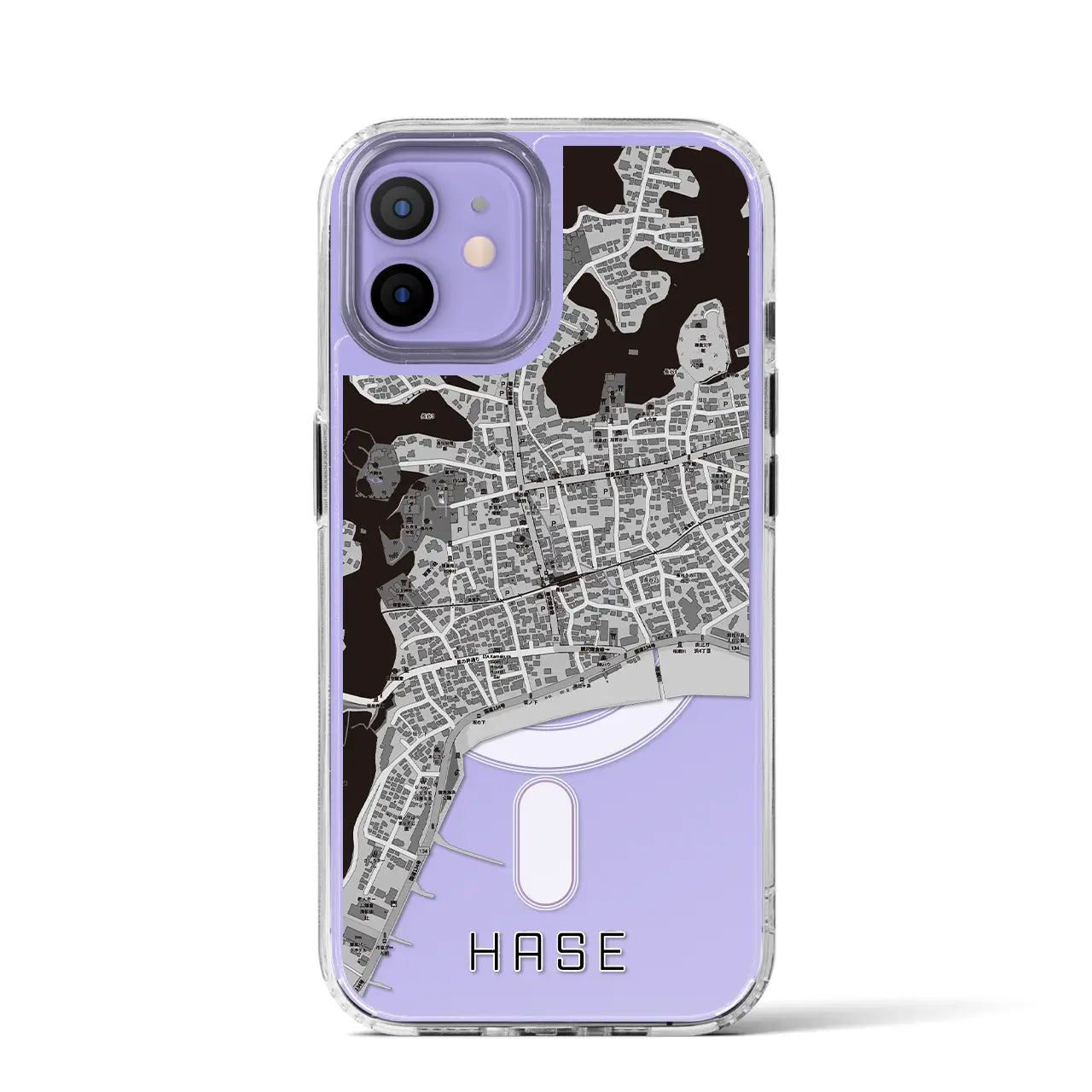 【長谷（神奈川県）】地図柄iPhoneケース（MagSafeタイプ）