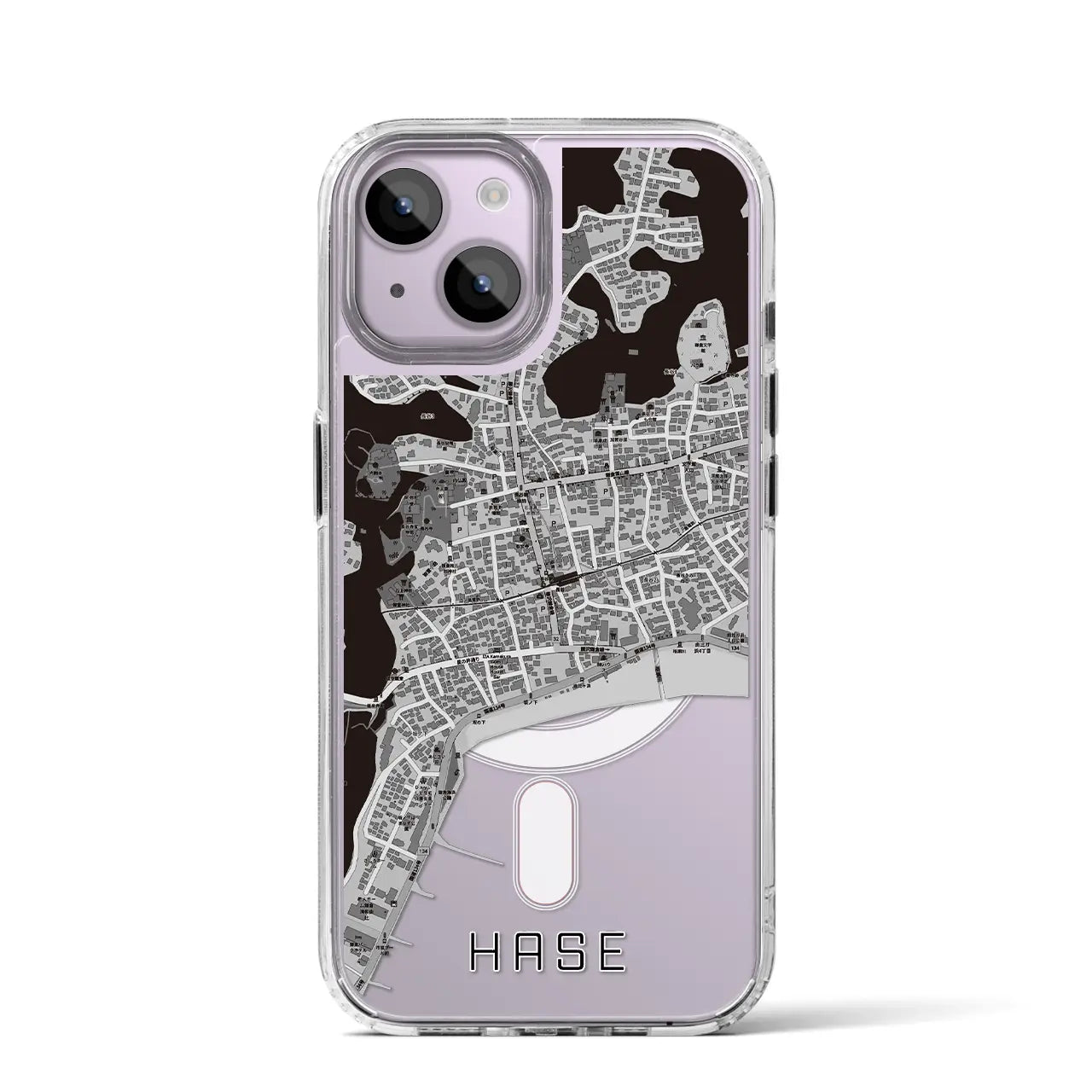 【長谷（神奈川県）】地図柄iPhoneケース（MagSafeタイプ）