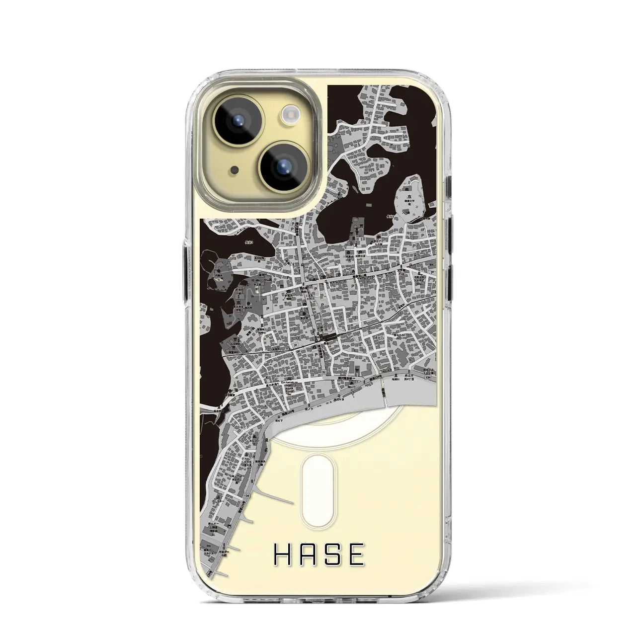 【長谷（神奈川県）】地図柄iPhoneケース（MagSafeタイプ）