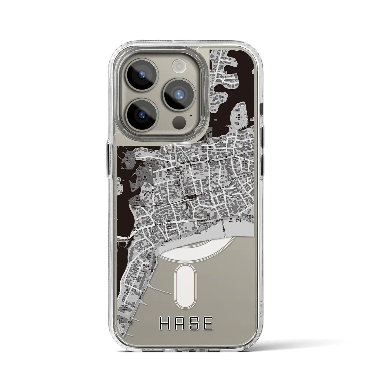【長谷（神奈川県）】地図柄iPhoneケース（MagSafeタイプ）